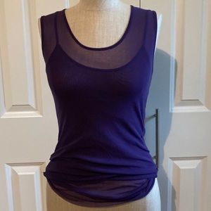 Sheer purple Kenzo top 2 piece
